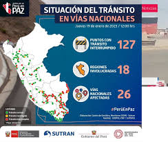 Sutran: sube a 127 el número de tramos afectados por el bloqueo de  carreteras en el país | Noticias | Agencia Peruana de Noticias Andina